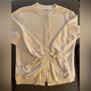 Vintage white snap jacket, seems like size large